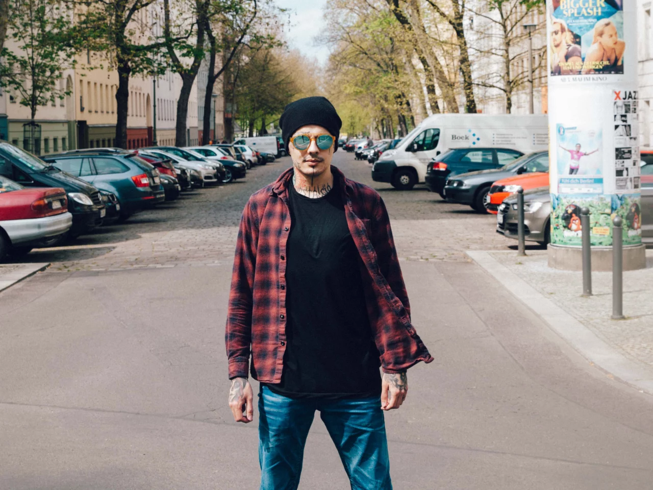 Rafael with ic! berlin sunglass claus