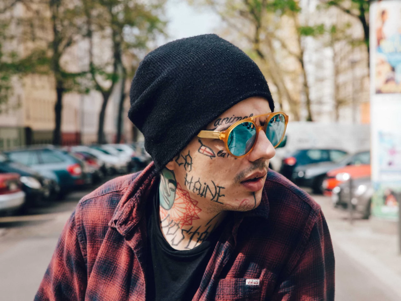 Rafael with ic! berlin sunglass claus